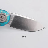 Vosteed Corgi-V Evergreen Christmas Frost Titanium Folding Knife A3716