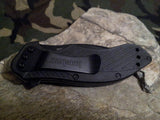 Kershaw Clash Folding Knife A/O Folder Plain Edge Black by: Ken Onion - 1605CKT