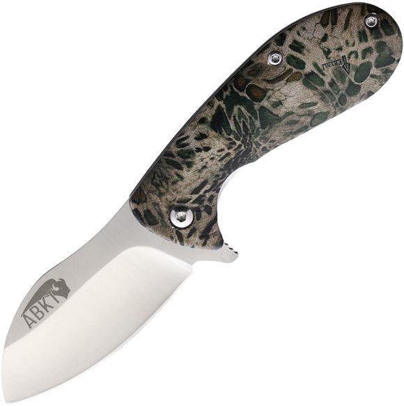 ABKT Tac Grunt Linerlock Camo Folding 8Cr13MoV Steel Pocket Knife 048MP