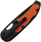 ABKT TAC Mark II Lockback Orange & Black Folding 8Cr13MoV Pocket Knife 052H