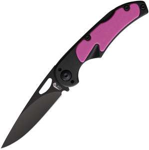 ABKT TAC Mark II Lockback Pink & Black Folding 8Cr13MoV Steel Pocket Knife 062P