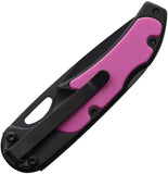 ABKT TAC Mark II Lockback Pink & Black Folding 8Cr13MoV Steel Pocket Knife 062P