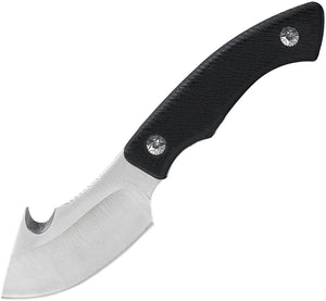 ABKT Tac Grunt Gut Hook Black G10 8Cr13MoV Steel Fixed Blade Knife 1002