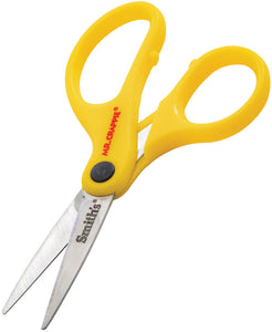 Smith's Sharpeners Mr. Crappie Yellow ABS 5.5" Stainless Line Scissors 51168