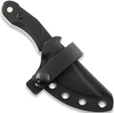AuCon Fanglet Black G10 CPM-MagnaCut Fixed Blade Knife w/ Sheath N100301