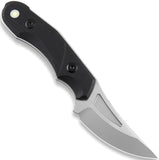 AuCon Fanglet Black G10 CPM-MagnaCut Fixed Blade Knife w/ Sheath N100301