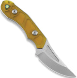 AuCon Fanglet PEI Ultem G10 CPM-MagnaCut Fixed Blade Knife w/ Sheath N100302