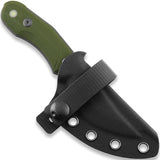 AuCon Fanglet OD Green G10 CPM-MagnaCut Fixed Blade Knife w/ Sheath N100303