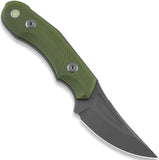 AuCon Fanglet OD Green G10 CPM-MagnaCut Fixed Blade Knife w/ Sheath N100303