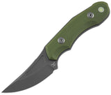 AuCon Fanglet OD Green G10 CPM-MagnaCut Fixed Blade Knife w/ Sheath N100303