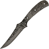 Alabama Damascus Steel Clip Pt 8.5" Fixed Blade Full Tang Knife Blank S014