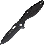 Aitor Omerta Framelock Blackout Titanium Folding Bohler M390 Knife 291295B