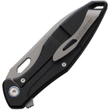 Aitor Omerta Framelock Black Titanium Folding Bohler M390 Pocket Knife 291295SB