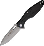 Aitor Omerta Framelock Black Titanium Folding Bohler M390 Pocket Knife 291295SB