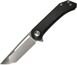 Aurora Knife and Tool Dark Truffles Pivot Lock Black Titanium Folding S35VN Pocket Knfie 1101B