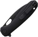 Ameight Knives Eymor Linerlock Black G10 Folding 14C28N Pocket Knife 505BK