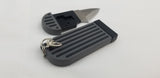 Al Mar Stinger Gray D2 Steel Fixed Blade Keyring Knife w/ Sheath 1001GYBKBL