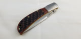 Al Mar Eagle Lockback Honey Jigged Bone Brown Folding AUS-8 Pocket Knife 7006