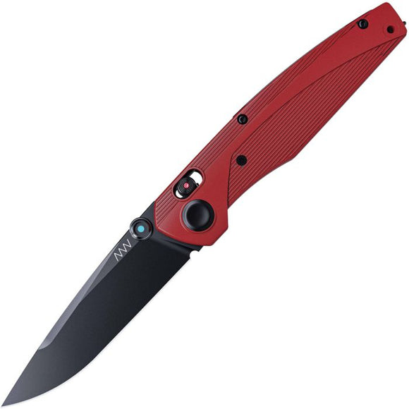 Acta Non Verba Knives A100 A-Lock Red GRN Folding Elmax Pocket Knife A100003