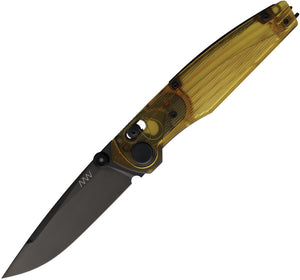 Acta Non Verba Knives A100 A-Lock Yellow Ultem Folding Elmax Pocket Knife A100026