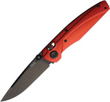 Acta Non Verba Knives A100 A-Lock Red Aluminum Folding Elmax Pocket Knife A100032