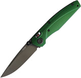 Acta Non Verba Knives A100 A-Lock Green Aluminum Folding Elmax Pocket Knife A100033