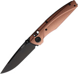 Acta Non Verba Knives A100 A-Lock Rose Gold Aluminum Folding Elmax Pocket Knife A100034