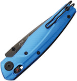 Acta Non Verba Knives A100 A-Lock Blue Aluminum Folding Elmax Pocket Knife A100037