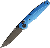 Acta Non Verba Knives A100 A-Lock Blue Aluminum Folding Elmax Pocket Knife A100037