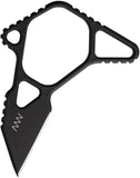 Acta Non Verba Knives M06 MIM Emergency Black M2 Steel Fixed Blade Knife w/ Sheath M06003