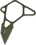 Acta Non Verba Knives M06 MIM Emergency Olive Green M2 Steel Fixed Blade Knife w/ Sheath M06004
