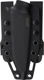Acta Non Verba Knives M311 Spelter Compact Black Micarta Elmax Fixed Blade Knife w/ Sheath M311064