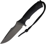 Acta Non Verba Knives M311 Spelter Compact Black Micarta Elmax Fixed Blade Knife w/ Sheath M311064