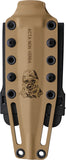 Acta Non Verba Knives M500 KAMBA Tan G10 Elmax Dagger Fixed Blade Knife W/ Sheath M500011