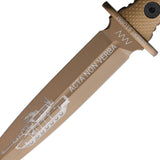 Acta Non Verba Knives M500 KAMBA Tan G10 Elmax Dagger Fixed Blade Knife W/ Sheath M500011