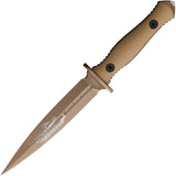 Acta Non Verba Knives M500 KAMBA Tan G10 Elmax Dagger Fixed Blade Knife W/ Sheath M500011
