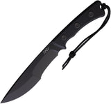 Acta Non Verba Knives P500 Black G10 Sleipner Steel Fixed Blade Knife w/ Sheath P500008
