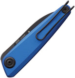 Acta Non Verba Knives Z050 Slip Joint Dural Blue Aluminum Folding DLC Sleipner Knife Z050015