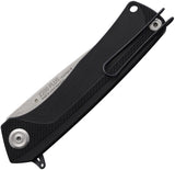 Acta Non Verba Knives Z200 Plus Linerlock Black G10 Folding Sleipner Knife Z200PLUS001