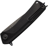 Acta Non Verba Knives Z200 Plus Linerlock Blackout G10 Folding Sleipner Knife Z200PLUS002