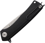 Acta Non Verba Knives Z200 Plus Linerlock Black GRN Folding Sleipner Knife Z200PLUS003