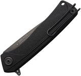 Acta Non Verba Knives Z200 Plus Linerlock Blackout GRN Folding Sleipner Knife Z200PLUS004