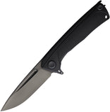 Acta Non Verba Knives Z200 Plus Linerlock Blackout GRN Folding Sleipner Knife Z200PLUS004