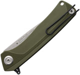 Acta Non Verba Knives Z200 Plus Linerlock OD Green G10 Folding Sleipner Knife Z200PLUS005
