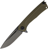 Acta Non Verba Knives Z200 Plus Linerlock OD Green G10 Folding Sleipner Knife Z200PLUS006