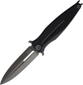 Acta Non Verba Knives Z400 Linerlock Blackout G10 Folding Sleipner Pocket Knife Z400015