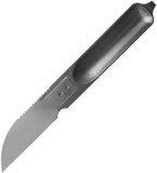 Arcform Alt:Cut Minimal Gray Titanium S35VN Wharncliffe Fixed Blade Knife 0172S