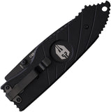 Hoffner Knives Snap Linerlock Double Black G10 Folding VG-10 Partially Serrated Knife TA24