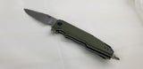 Artisan Predator Linerlock OD Green G10 Screwdriver D2 Tool Steel Knife 1706PGN