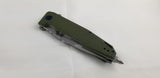 Artisan Predator Linerlock OD Green G10 Screwdriver D2 Tool Steel Knife 1706PGN